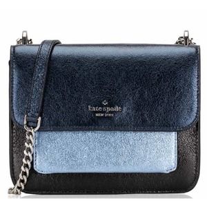 Kate Spade NWT Remi Tricolor Metallic Flap Crossbody Multi - BLUE